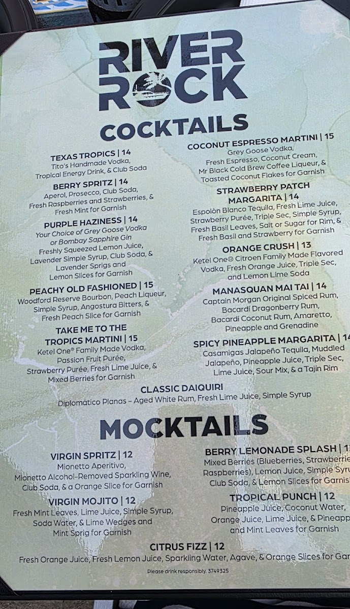River Rock Restaurant & Marina Bar Menu - Image 4