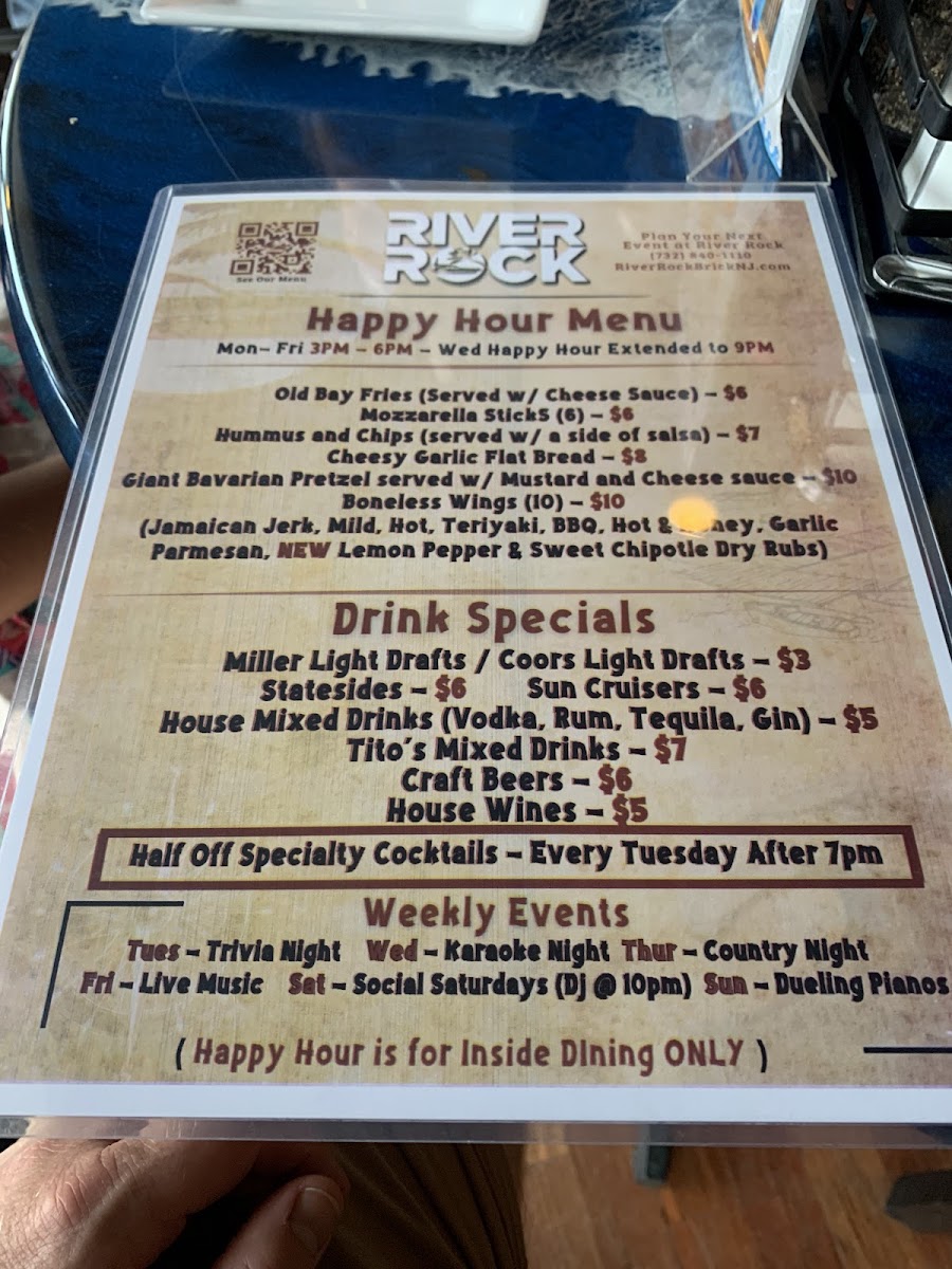 River Rock Restaurant & Marina Bar Menu - Image 6